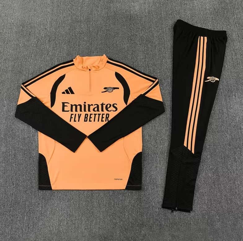 AAA(Thailand) Arsenal 26/27 Orange Soccer Tracksuit