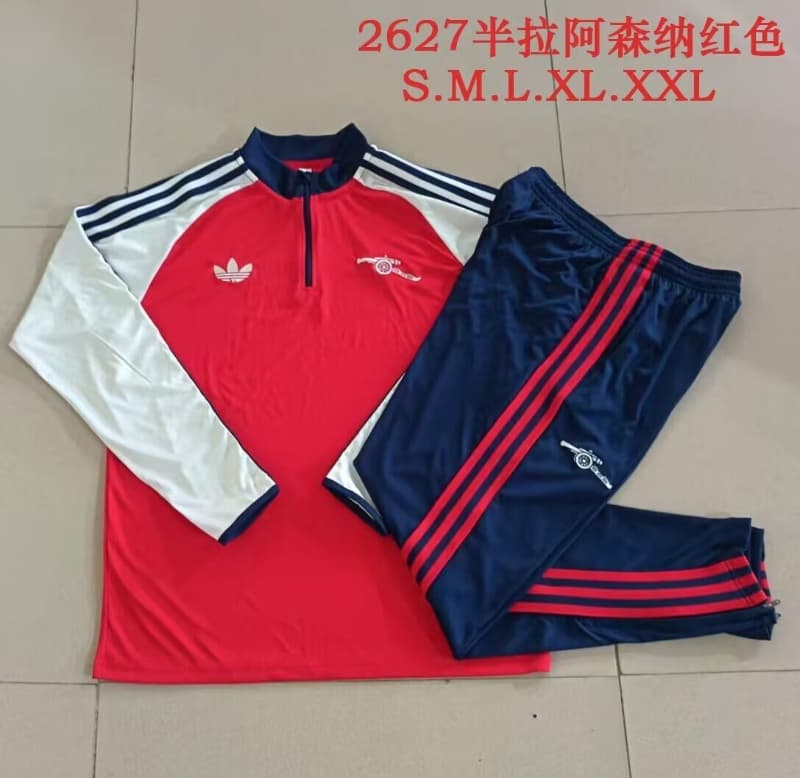 AAA(Thailand) Arsenal 26/27 Red Soccer Tracksuit 03