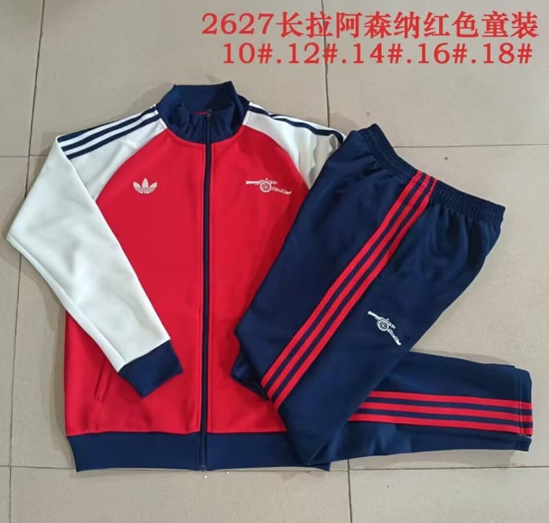 Arsenal 26/27 Kids Red Soccer Tracksuit