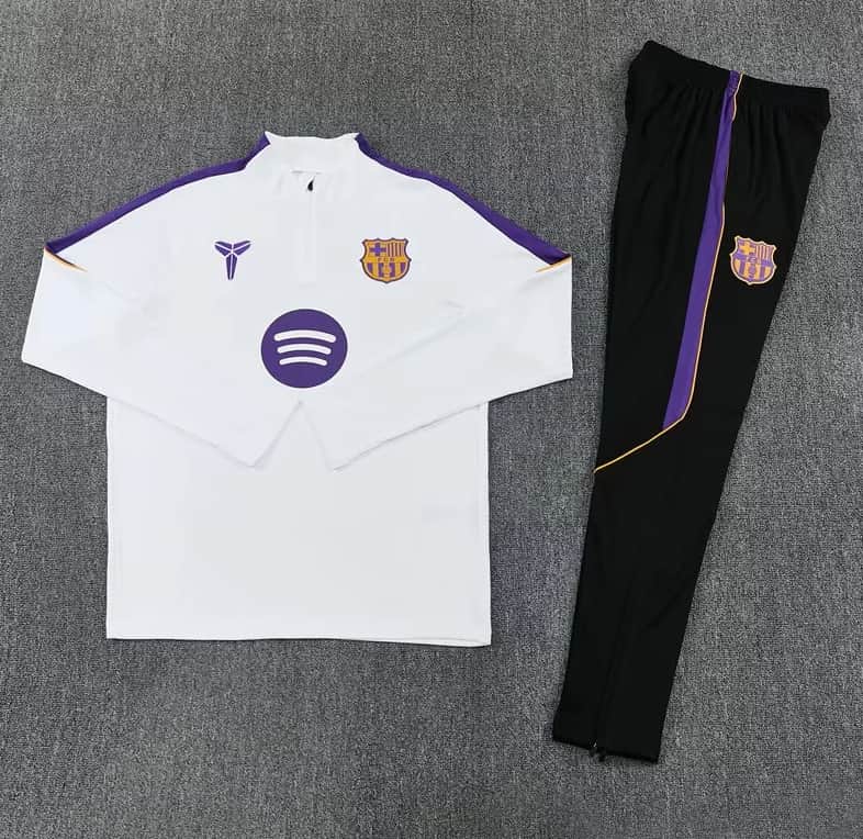 AAA(Thailand) Barcelona 26/27 White Soccer Tracksuit