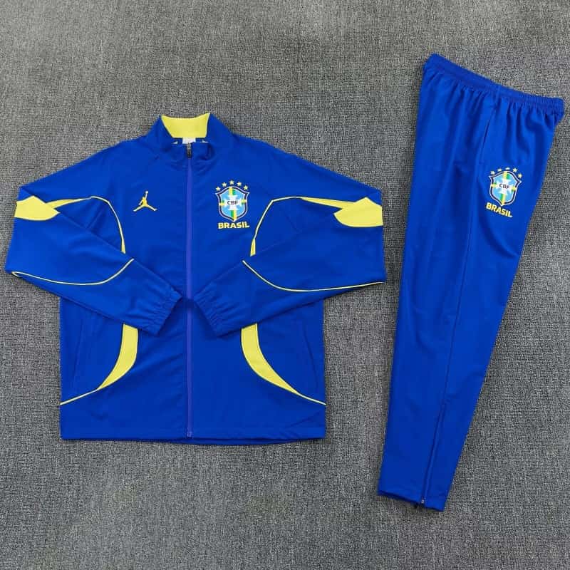 AAA(Thailand) Brazil 2026 Blue Soccer Tracksuit 03