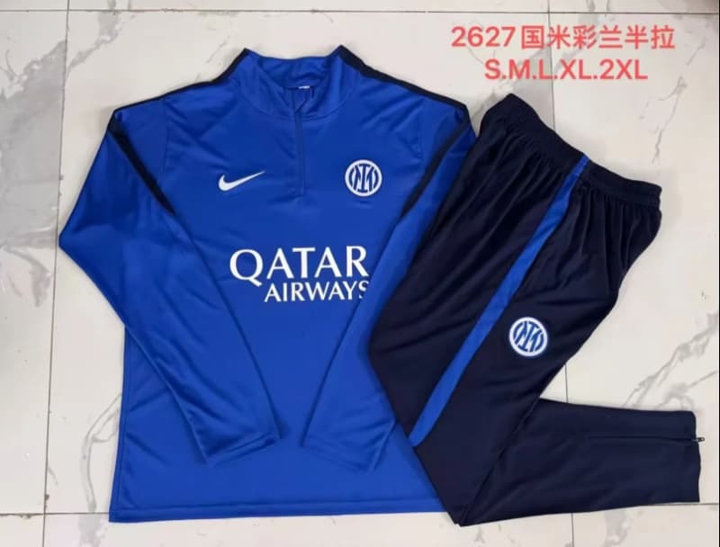 AAA(Thailand) Inter Milan 26/27 Blue Soccer Tracksuit 02