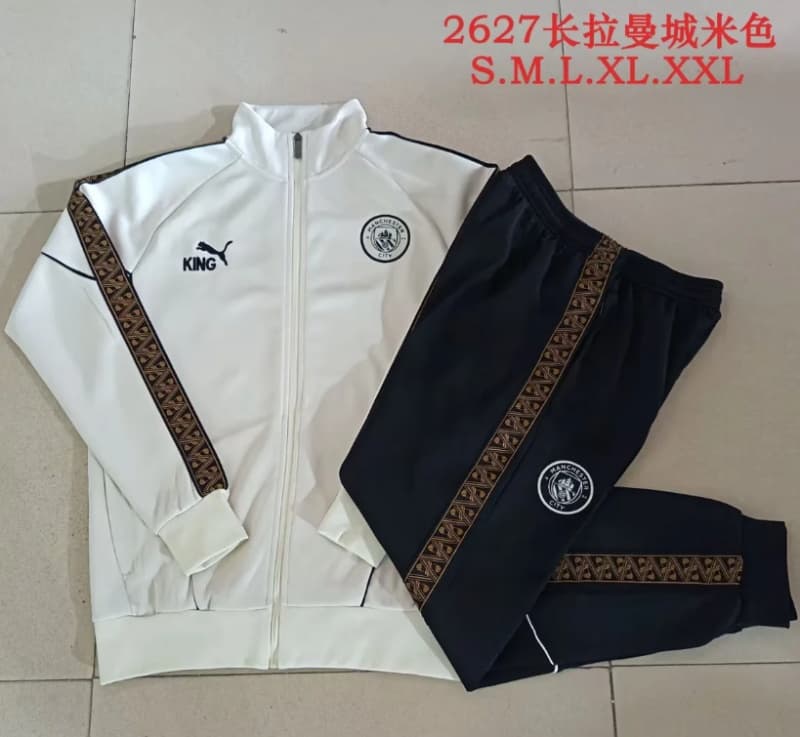 AAA(Thailand) Manchester City 26/27 White Soccer Tracksuit