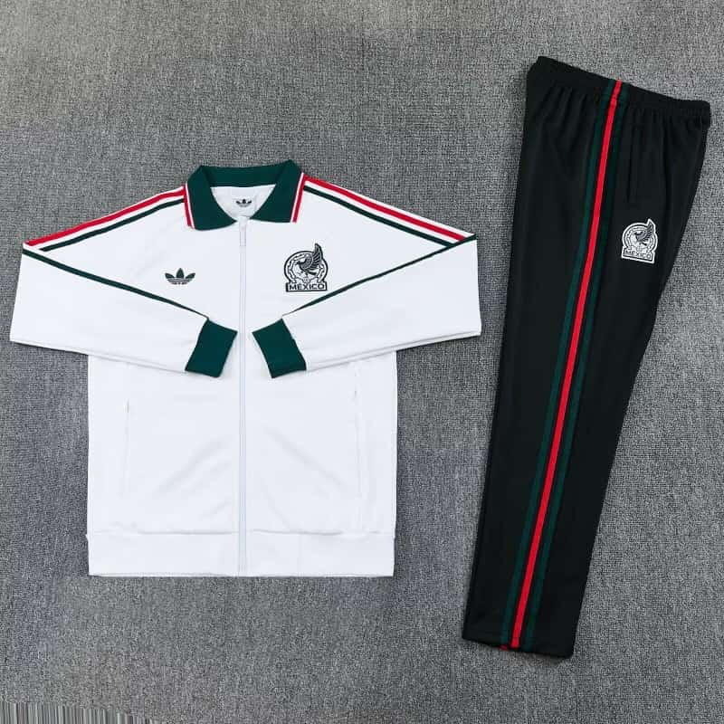 AAA(Thailand) Mexico 2026 White Soccer Tracksuit
