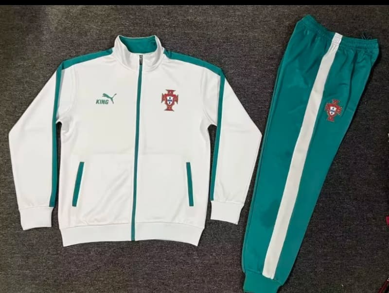 AAA(Thailand) Portugal 2026 White Soccer Tracksuit 02