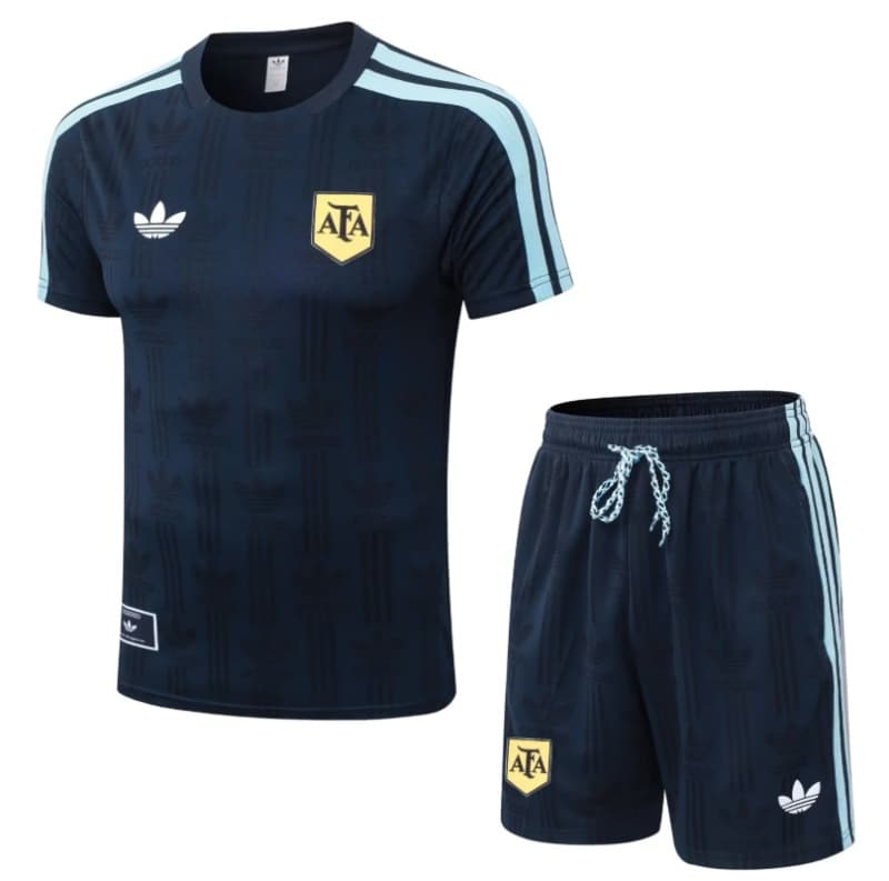 AAA(Thailand) Argentina 2026 Dark Blue Soccer Training Sets 03