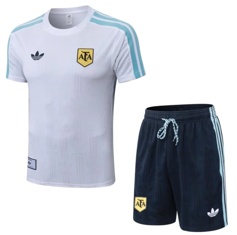 AAA(Thailand) Argentina 2026 White Soccer Training Sets 03