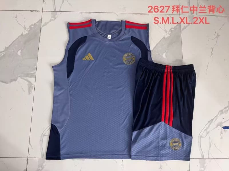 AAA(Thailand) Bayern Munich 26/27 Dark Blue Soccer Training Sets 04