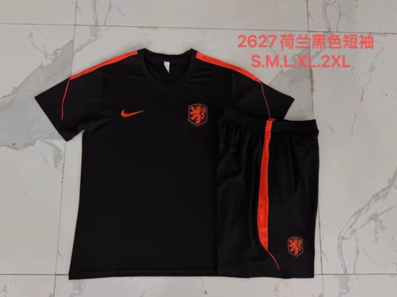 AAA(Thailand) Netherlands 2026 Black Soccer Training Sets
