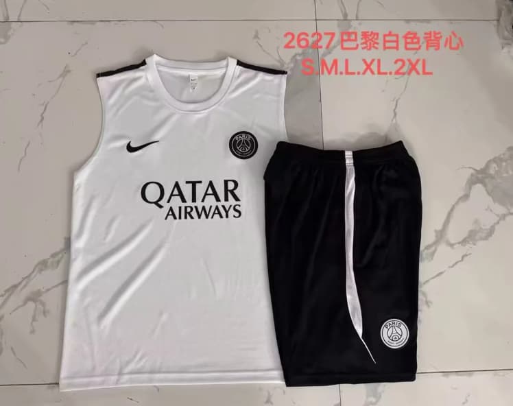 AAA(Thailand) Paris St German 26/27 White Soccer Training Sets