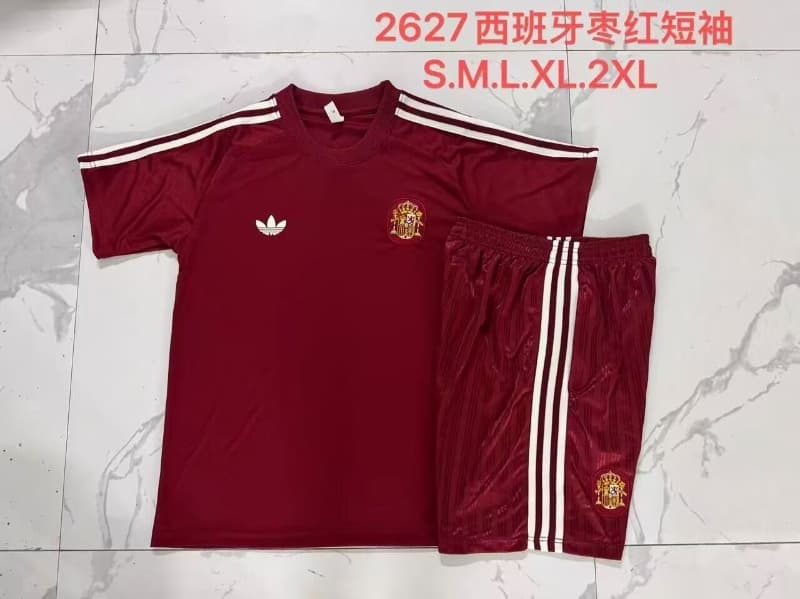 AAA(Thailand) Spain 2026 Red Soccer Training Sets 03