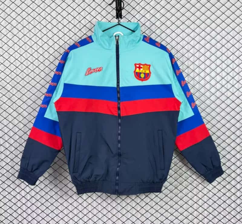 AAA(Thailand) Barcelona 1996/97 Green Soccer Windbreaker