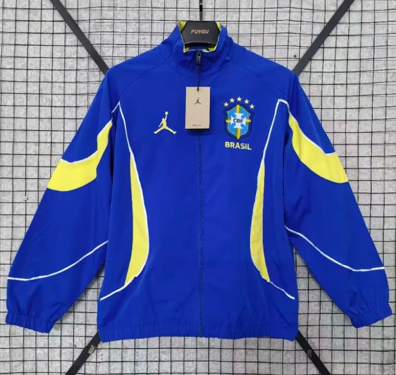 AAA(Thailand) Brazil 2026 Blue Soccer Windbreaker