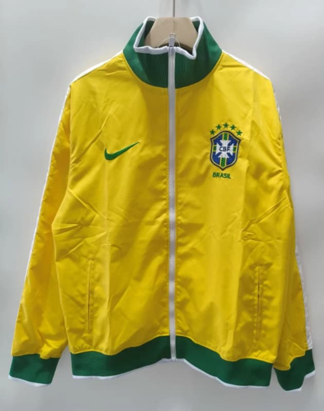 AAA(Thailand) Brazil 2026 Yellow Soccer Windbreaker