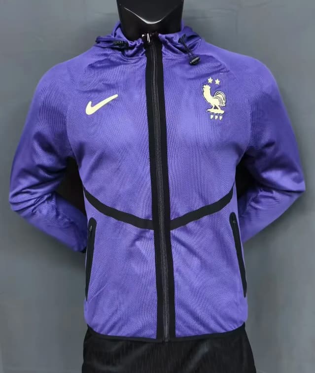 AAA(Thailand) France 2026 Purple Soccer Windbreaker