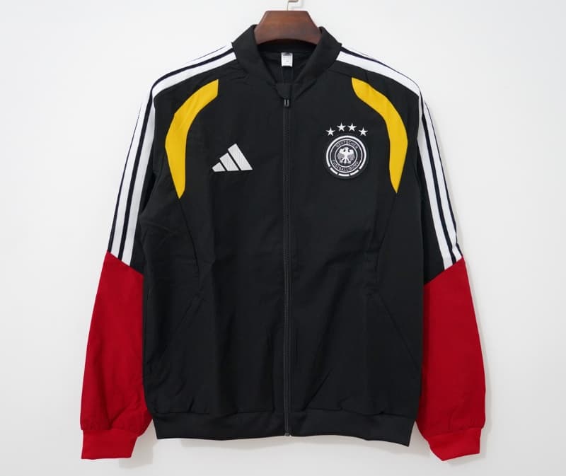 AAA(Thailand) Germany 2026 Black Soccer Windbreaker