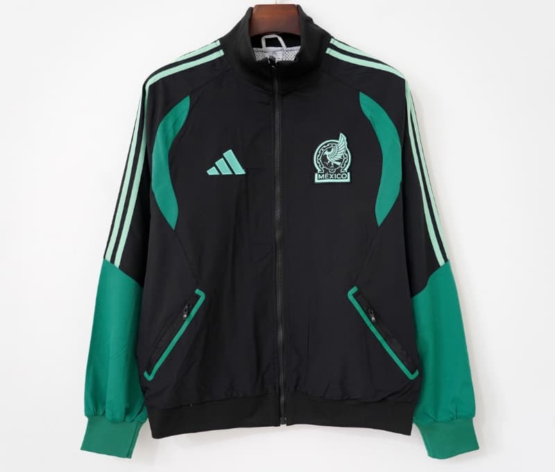 AAA(Thailand) Mexico 2026 Black Soccer Windbreaker