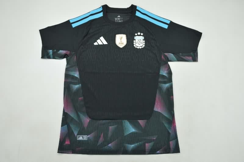 AAA(Thailand) Argentina 2026 World Cup Goalkeeper Black Soccer Jersey (Player)