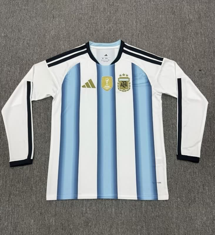 AAA(Thailand) Argentina 2026 World Cup Home Long Sleeve Soccer Jersey AAA(Thailand) Argentina 2026 World Cup Home Long Sleeve Soccer Jersey