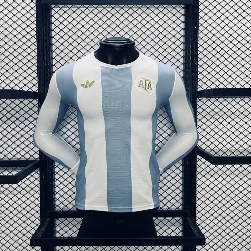 AAA(Thailand) Argentina 50th Anniversary Long Sleeve Soccer Jersey (Player)