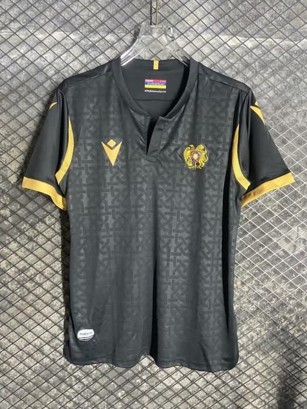 AAA(Thailand) Armenia 2024 Black Soccer Jersey