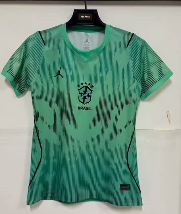 AAA(Thailand) Brazil 2026 Goalkeeper Green Women Soccer Jersey