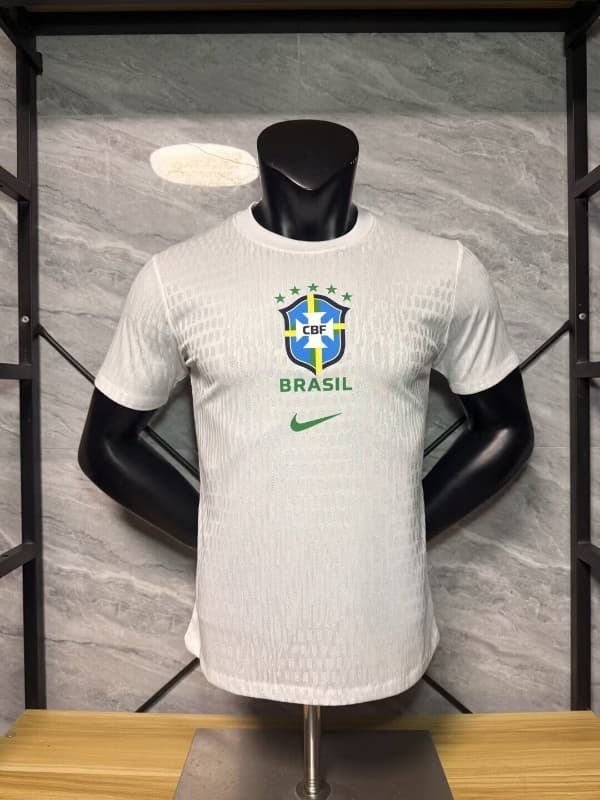 AAA(Thailand) Brazil 2026 White Soccer Jersey (Player) AAA(Thailand) Brazil 2026 White Soccer Jersey (Player)