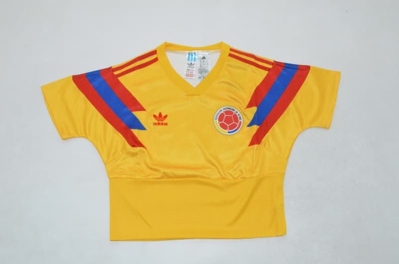 AAA(Thailand) Columbia 1990 Home Women Cropped Soccer Jersey