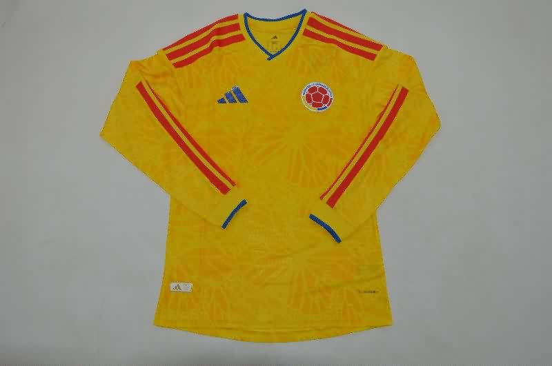 AAA(Thailand) Columbia 2026 World Cup Home Long Sleeve Soccer Jersey (Player)