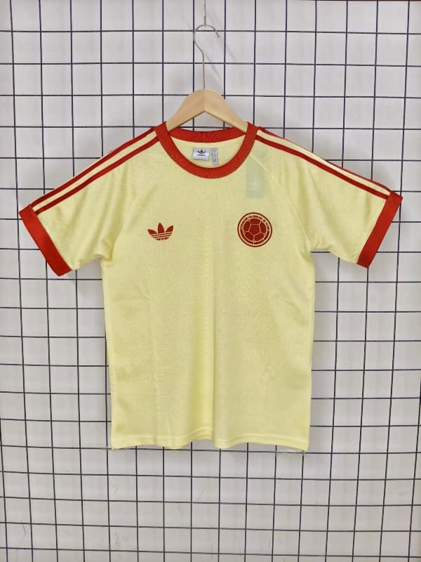 AAA(Thailand) Columbia 2026 Yellow Soccer Jersey 02