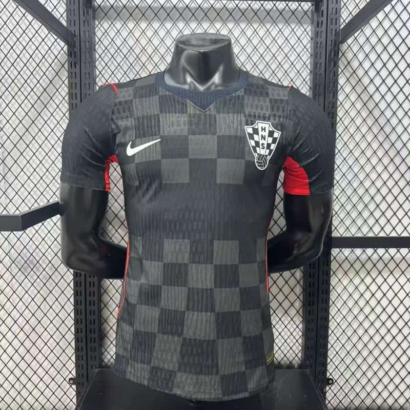 AAA(Thailand) Croatia 2026 Black Soccer Jersey (Player)