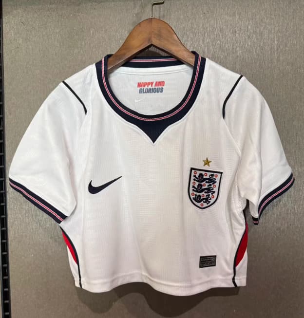 AAA(Thailand) England 2026 World Cup Home Women Cropped Soccer Jersey