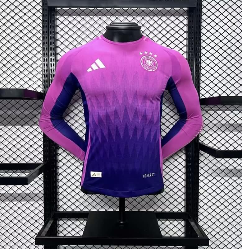 AAA(Thailand) Germany 2024 Away Long Sleeve Soccer Jersey (Player)