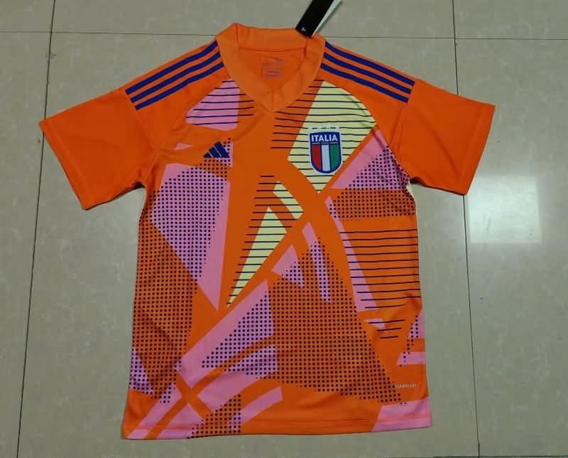 AAA(Thailand) Italy 2024 Goalkeeper Orange Soccer Jersey
