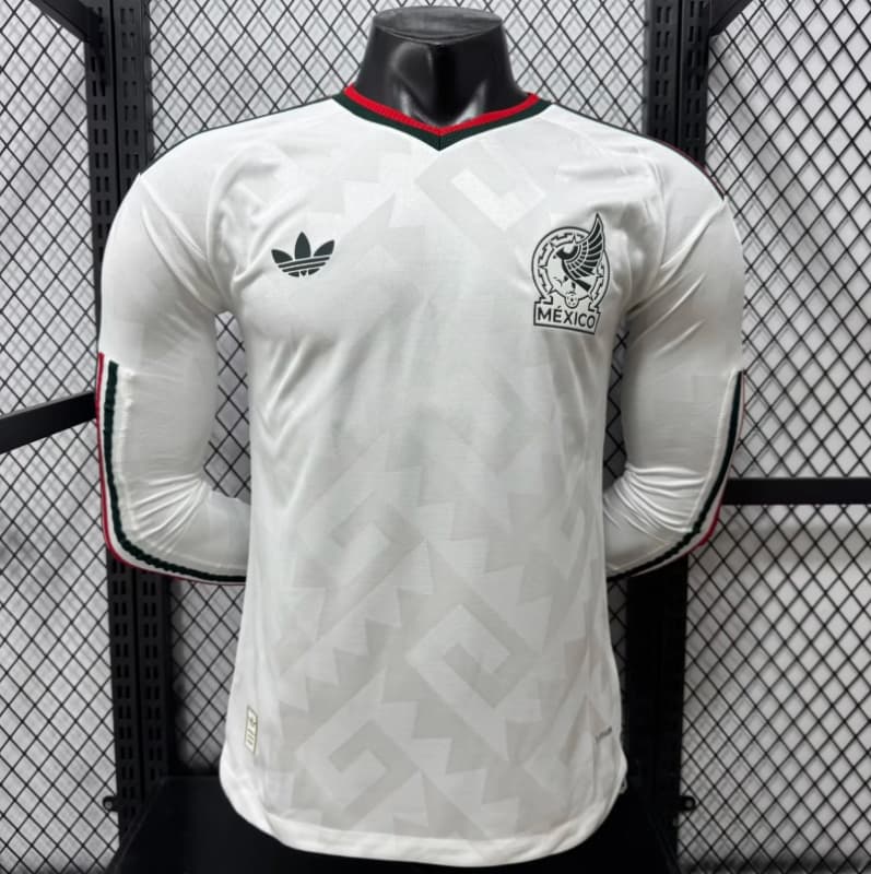 AAA(Thailand) Mexico 2026 World Cup Away Long Sleeve Soccer Jersey (Player)
