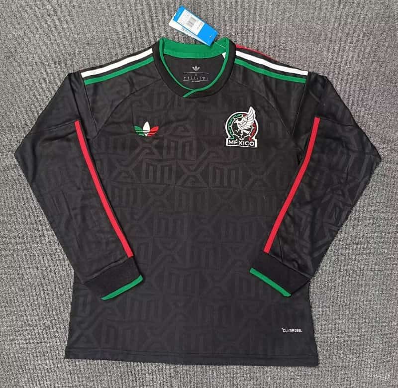 AAA(Thailand) Mexico 2026 World Cup Third Long Sleeve Soccer Jersey AAA(Thailand) Mexico 2026 World Cup Third Long Sleeve Soccer Jersey