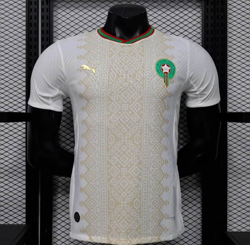 AAA(Thailand) Morocco 2026 Away Soccer Jersey (Player) AAA(Thailand) Morocco 2026 Away Soccer Jersey (Player)