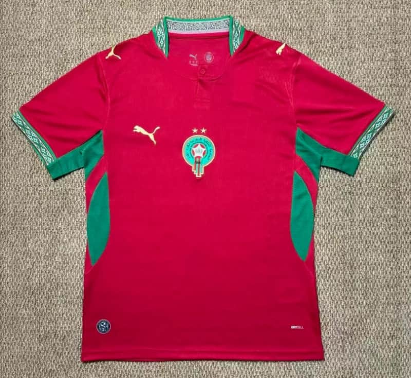 AAA(Thailand) Morocco 2026 Home Soccer Jersey 2 Stars AAA(Thailand) Morocco 2026 Home Soccer Jersey 2 Stars