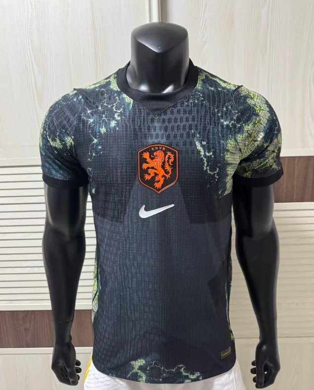 AAA(Thailand) Netherlands 2026 Goalkeeper Black Soccer Jersey (Player)