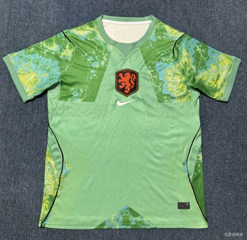 AAA(Thailand) Netherlands 2026 Goalkeeper Green Soccer Jersey