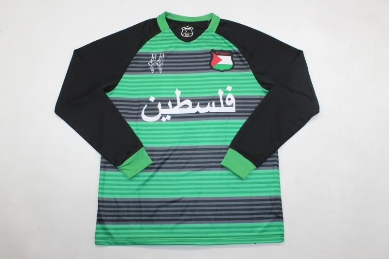 AAA(Thailand) Palestine 2024 Green Long Sleeve Soccer Jersey