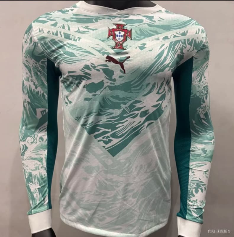 AAA(Thailand) Portugal 2026 World Cup Away Long Sleeve Soccer Jersey (Player)