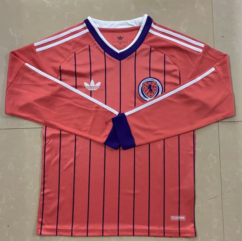 AAA(Thailand) Scotland 2026 Away Long Sleeve Soccer Jersey AAA(Thailand) Scotland 2026 Away Long Sleeve Soccer Jersey