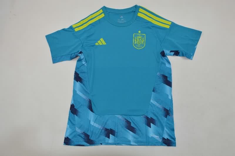 AAA(Thailand) Spain 2026 World Cup Goalkeeper Blue Soccer Jersey