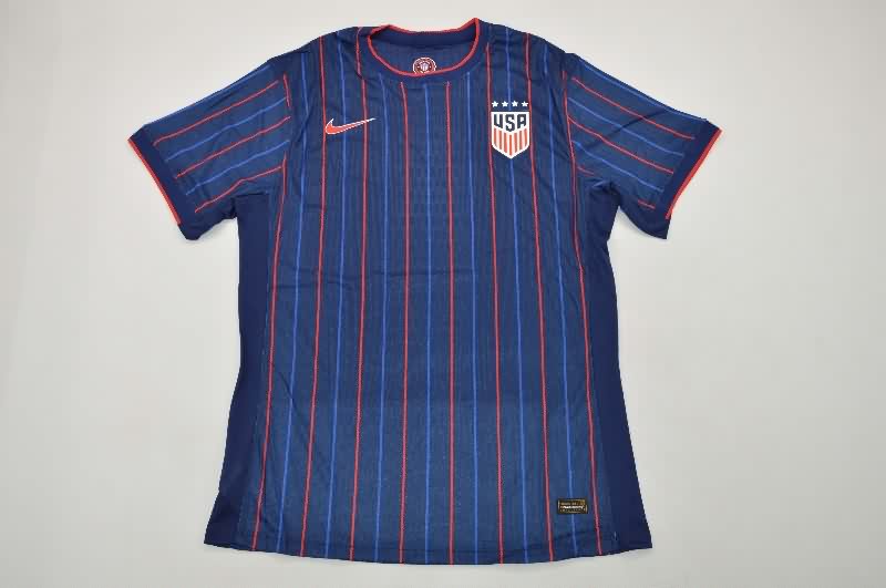 AAA(Thailand) USA 2025 Away Soccer Jersey (Player)