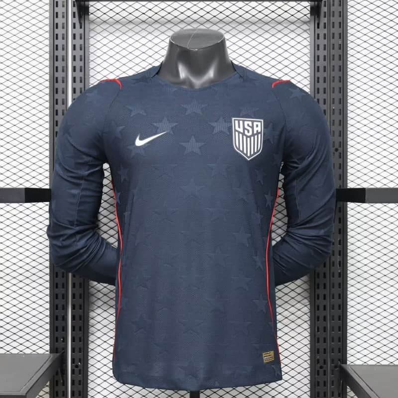 AAA(Thailand) USA 2026 Away Long Sleeve Soccer Jersey (Player)