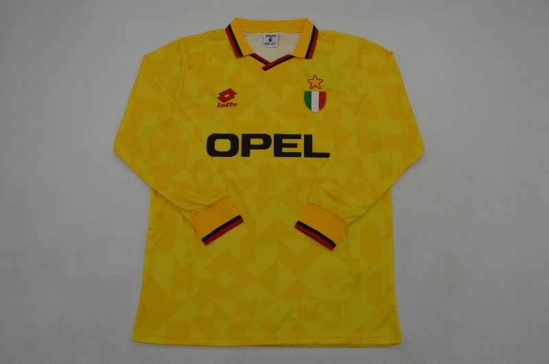 AAA(Thailand) AC Milan 1994/95 Third Retro Long Sleeve Soccer Jersey