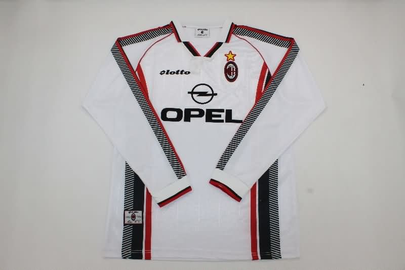 AAA(Thailand) AC Milan 1997/98 Third Long Sleeve Retro Soccer Jersey