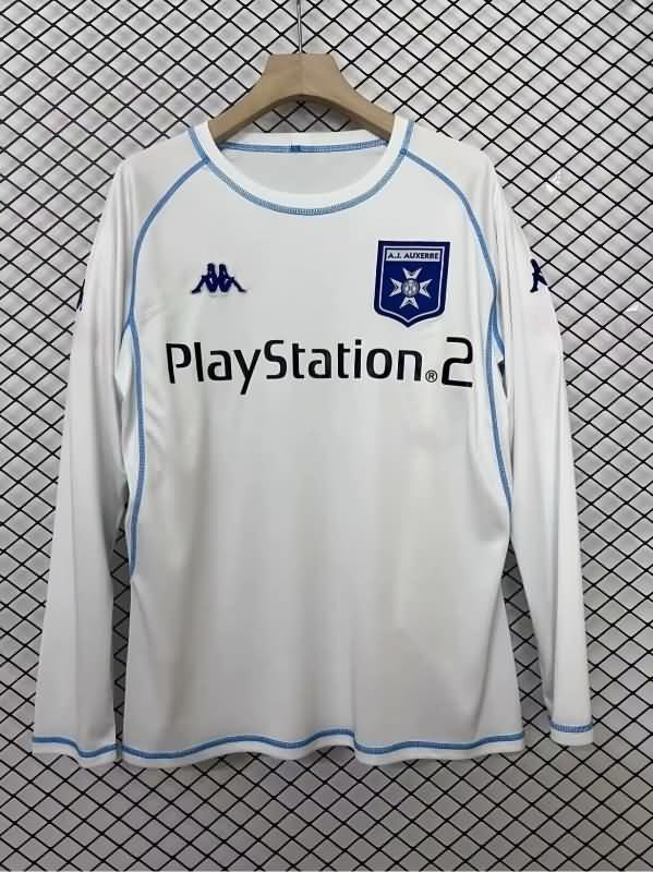 AAA(Thailand) AJ Auxerre 2003/04 Home Long Sleeve Retro Soccer Jersey