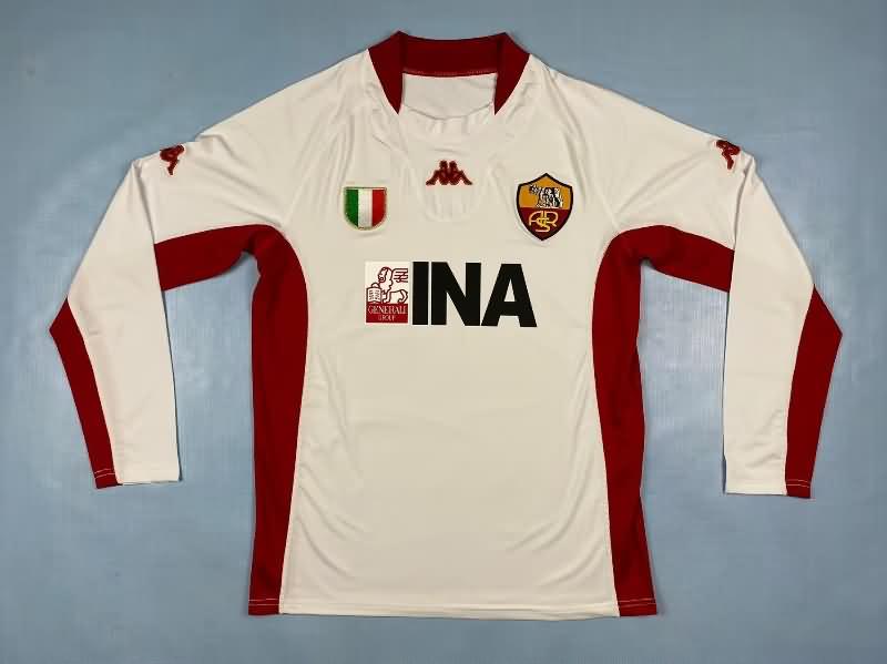 AAA(Thailand) AS Roma 2001/02 Away Long Retro Soccer Jersey